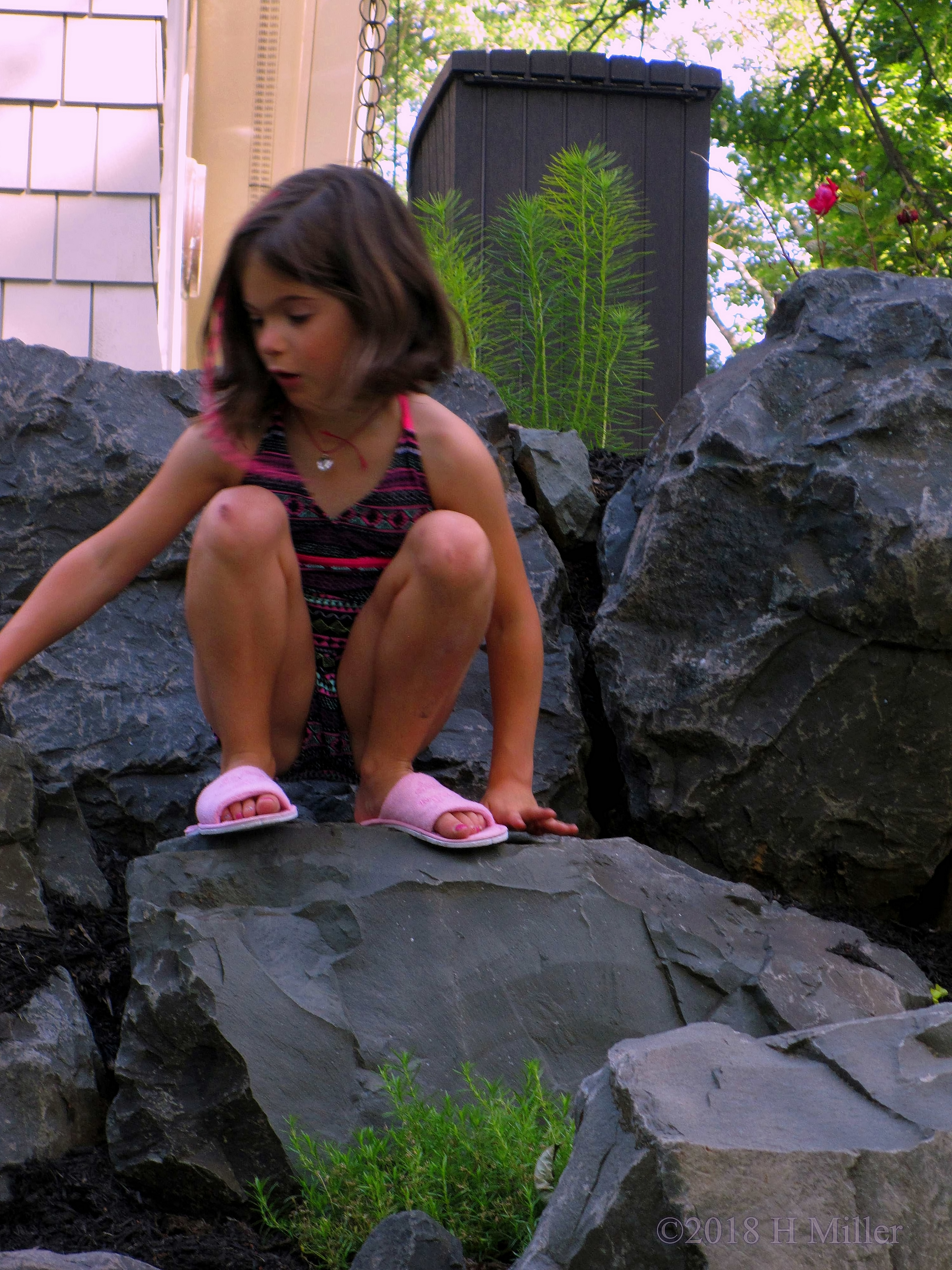 Party Guest Adventuring On Rocks