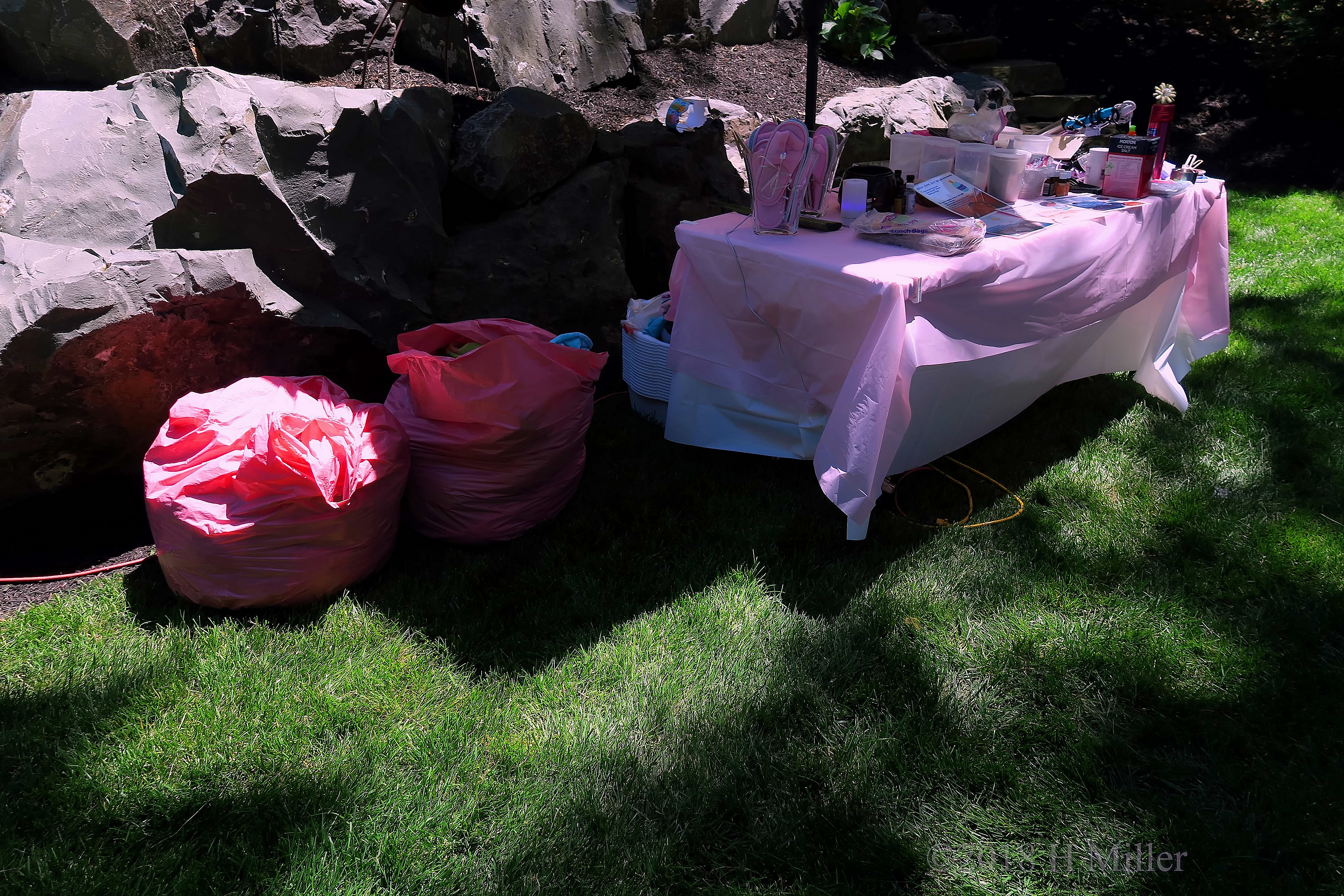 Spa Party Setup Spa Party Setup