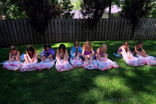 Party Guests Having A Pedicure Party Party Guests Having A Pedicure Party
