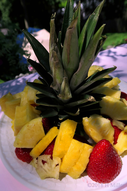 Pineapple And Strawberries For Guests Pineapple And Strawberries For Guests