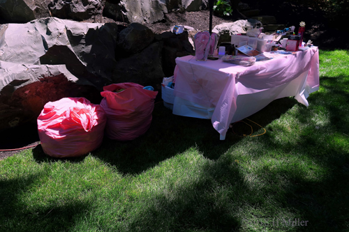 Spa Party Setup Spa Party Setup