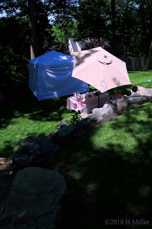 Tent And Canopy For The Girls Spa Party