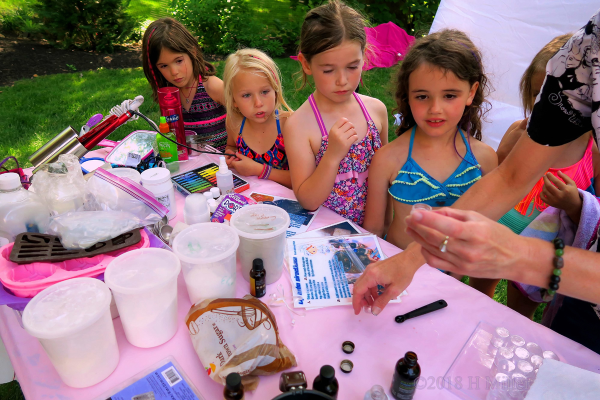 Birthday Guests Doing Kids Arts And Crafts 1