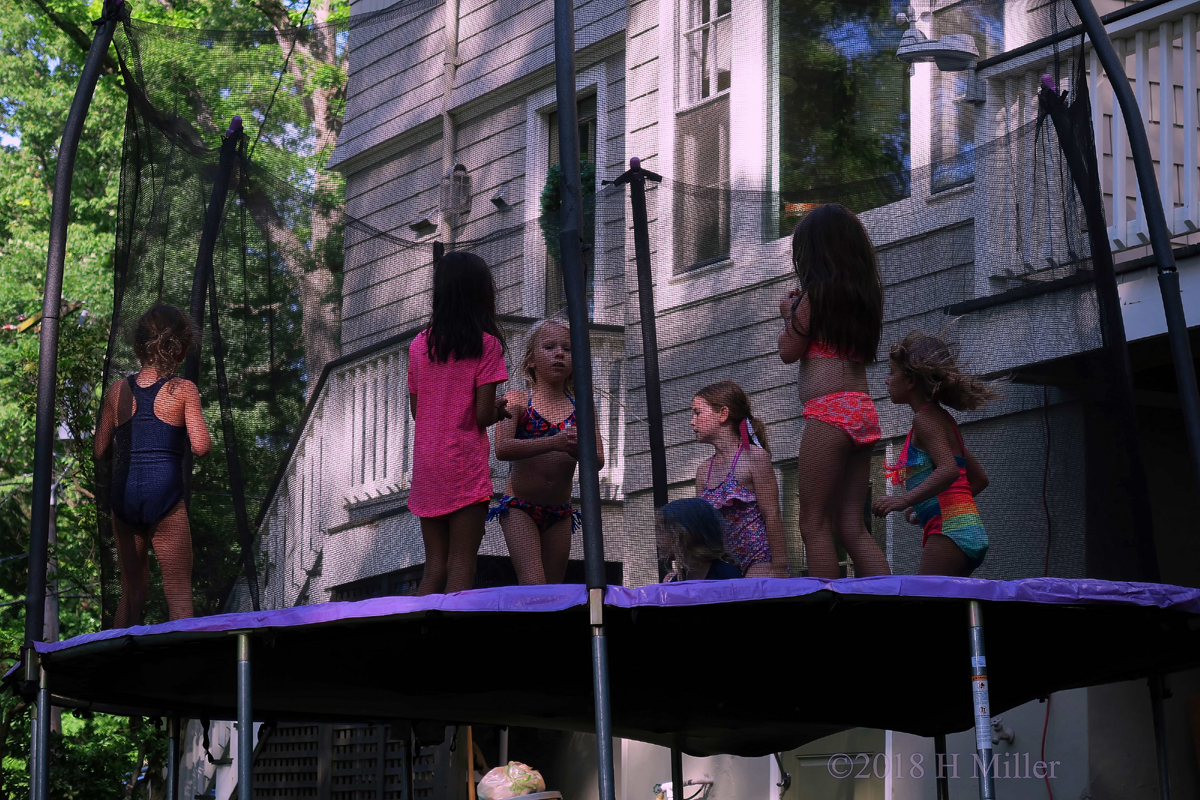 Party Guests On The Trampoline 1