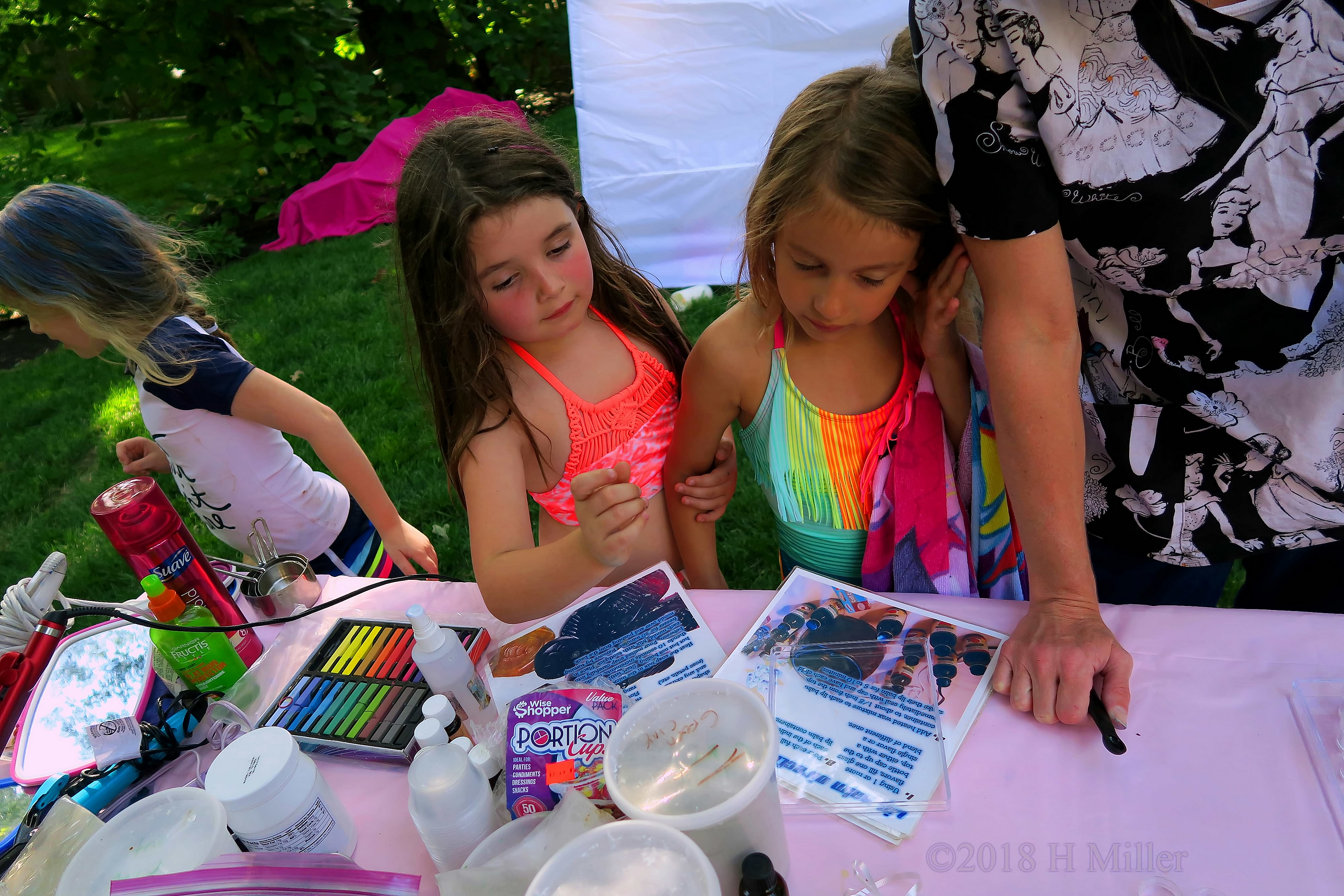 Birthday Girl And Her Friend Making Lipbalm Kids Crafts! 4