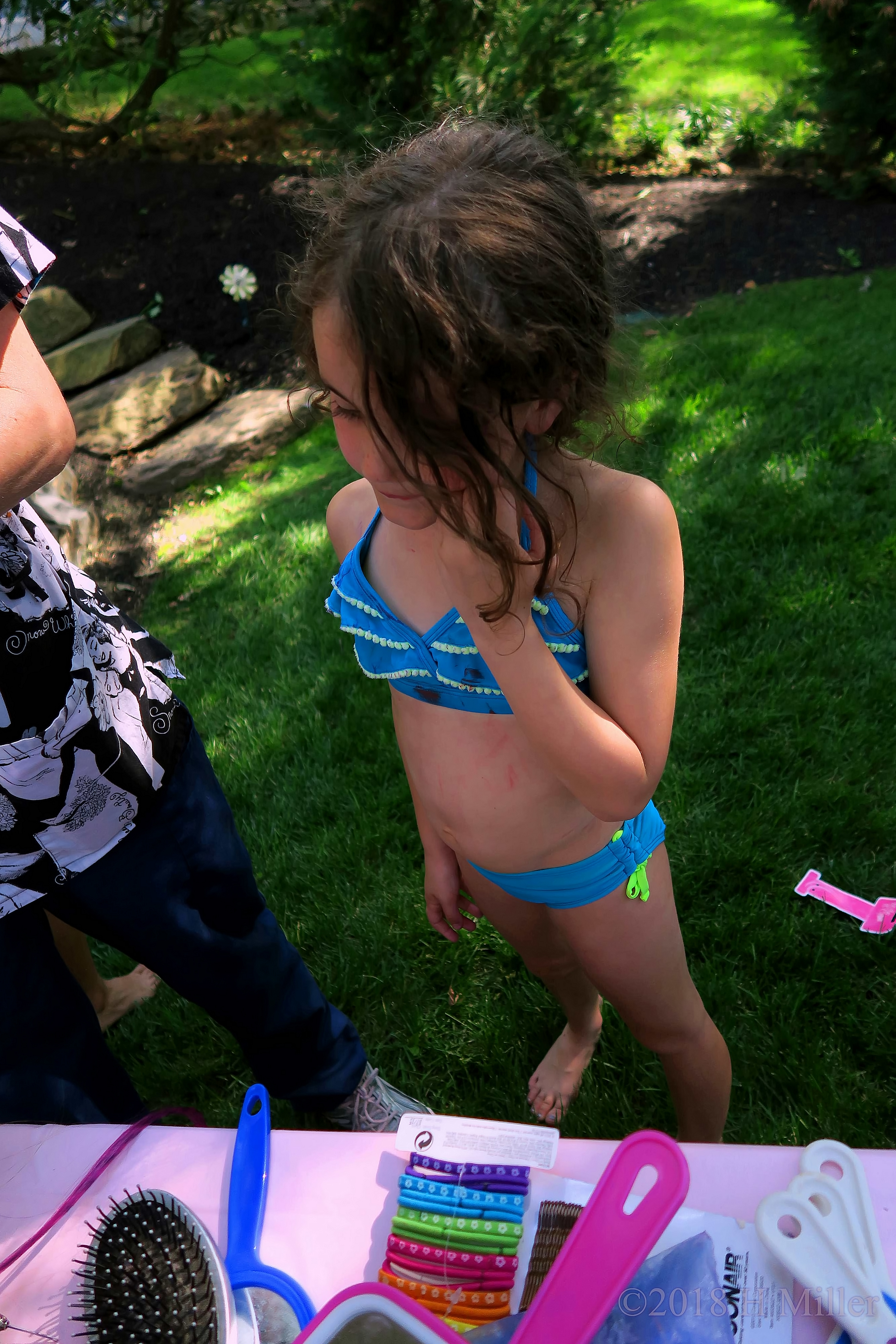 Birthday Girl Deciding On The Best Hair Feather Color 4 Birthday Girl Deciding On The Best Hair Feather Color 4