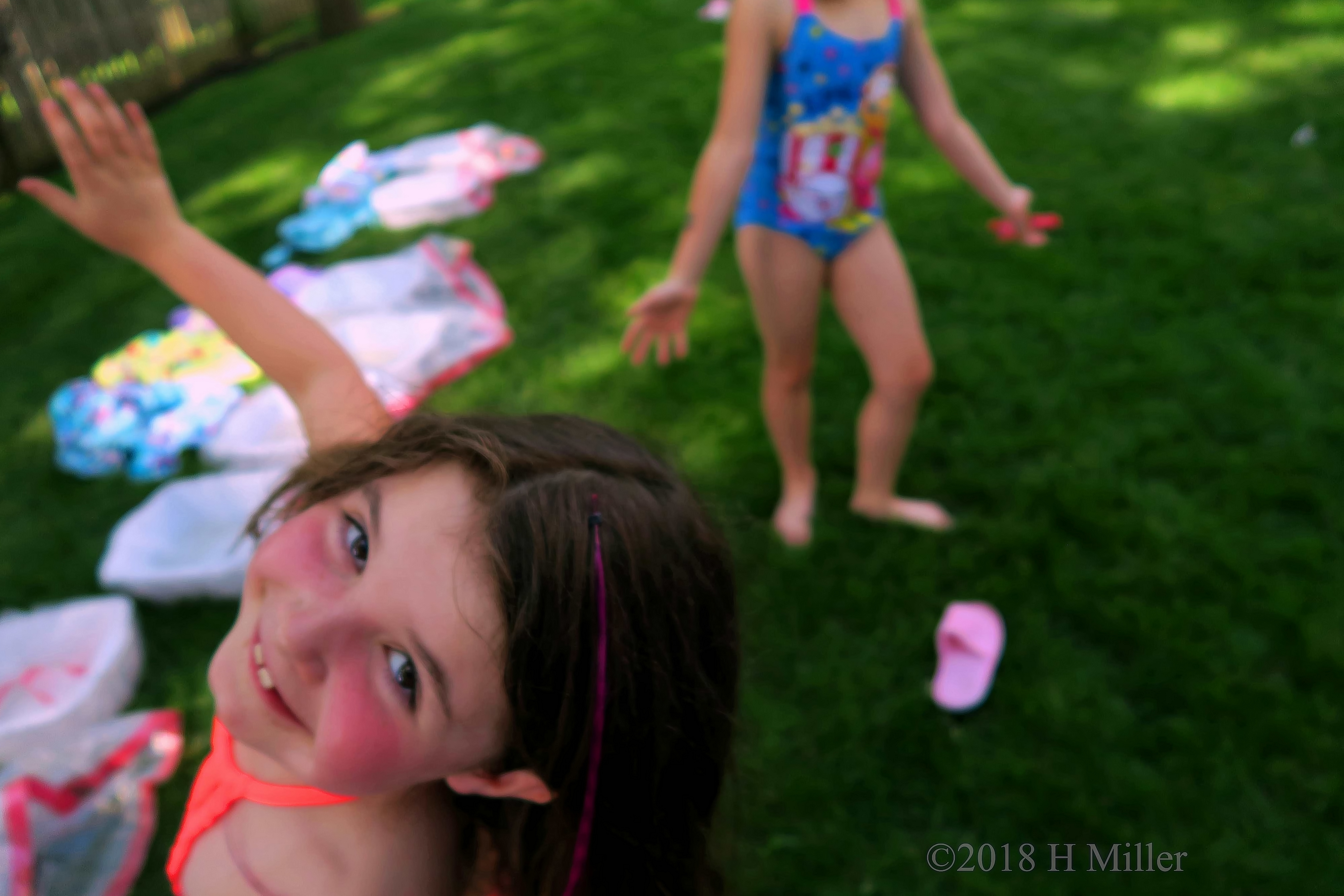 Playtime With Girls Hair Feathers 