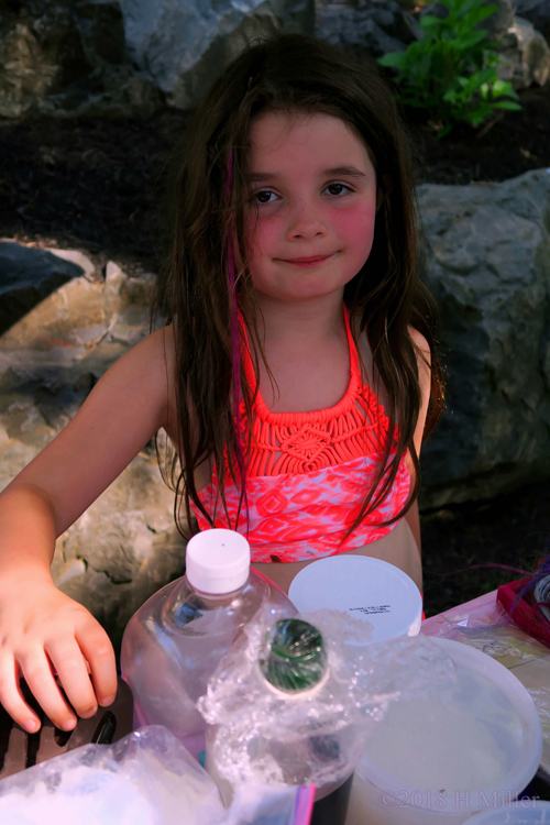 Birthday Girl Doing Arts And Crafts Birthday Girl Doing Arts And Crafts