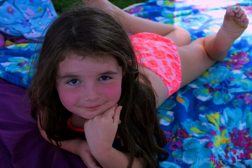 Birthday Girl Smiling Before Kids Pedicures Birthday Girl Smiling Before Kids Pedicures