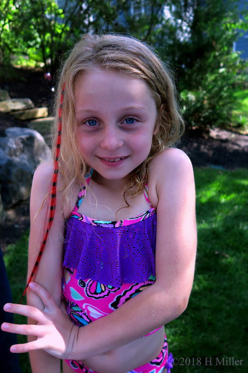 Orange Hair Feather Fun Orange Hair Feather Fun