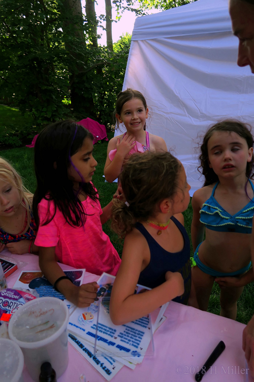 Party Guests Excited Watching To Make Lip Balm For The Kids Craft 