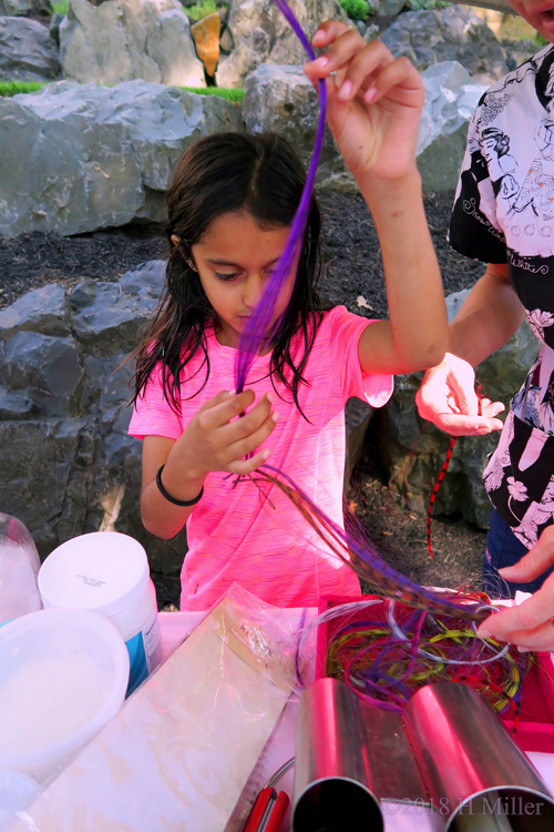 Playing With Purple Hair Feathers Playing With Purple Hair Feathers