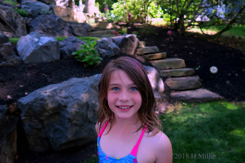 Posing In Front Of Rocks