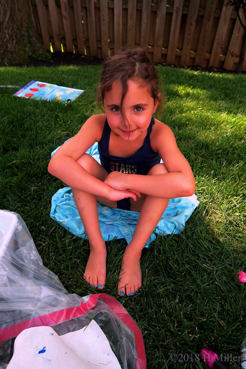 Teal Kids Pedicure On This Party Guest Teal Kids Pedicure On This Party Guest