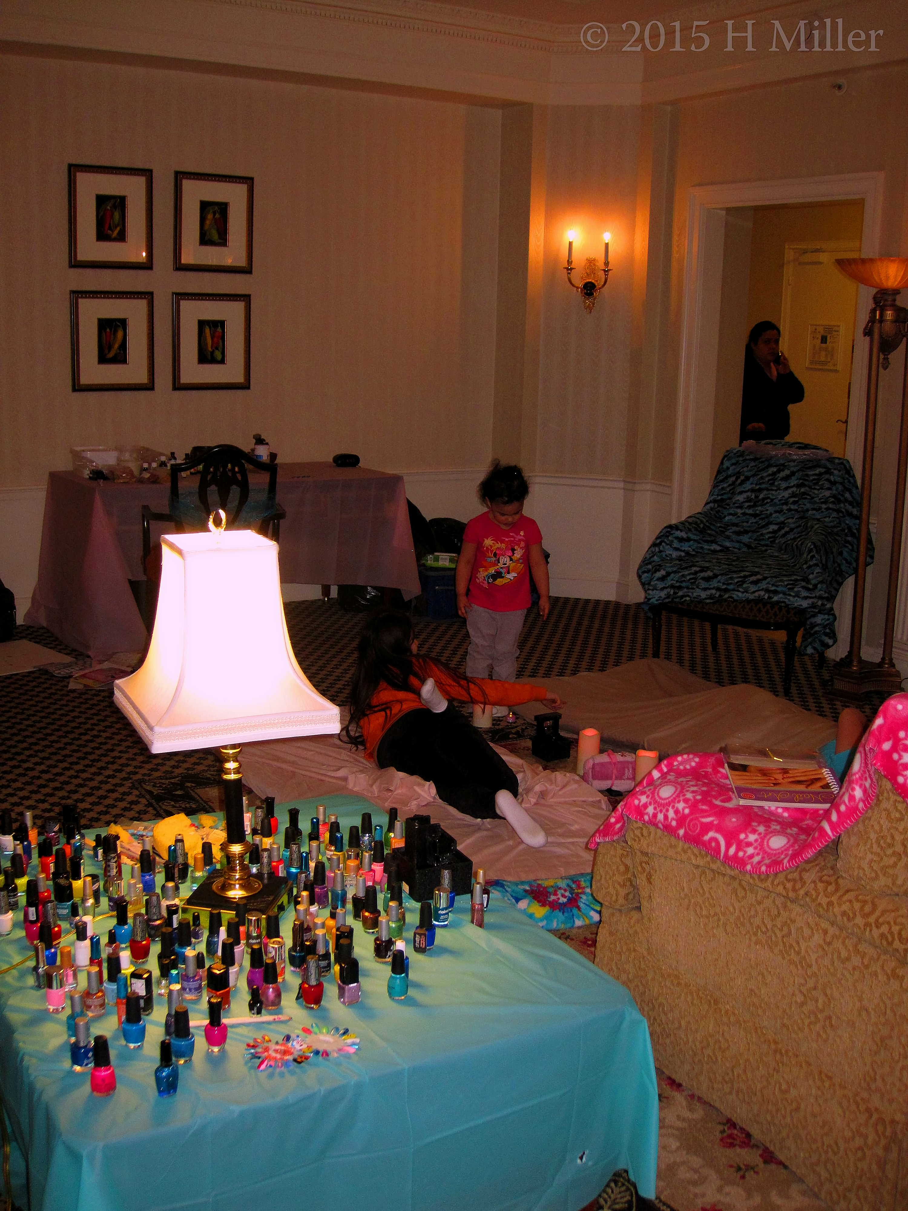 Hanging Out Before The Spa Birthday Party Begins. Hanging Out Before The Spa Birthday Party Begins.