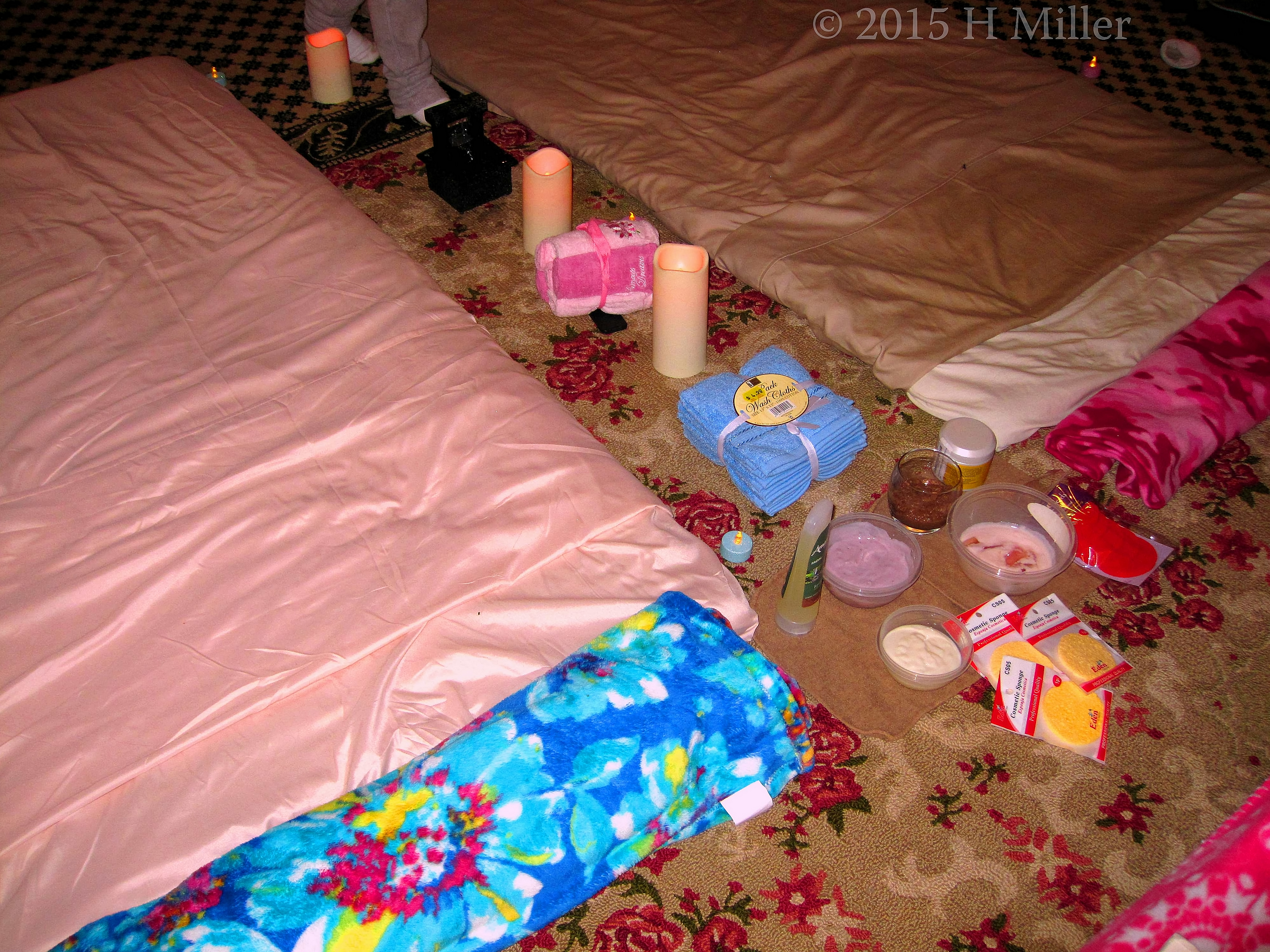 Spa Party Facials Activity Area Looks Inviting! Spa Party Facials Activity Area Looks Inviting!