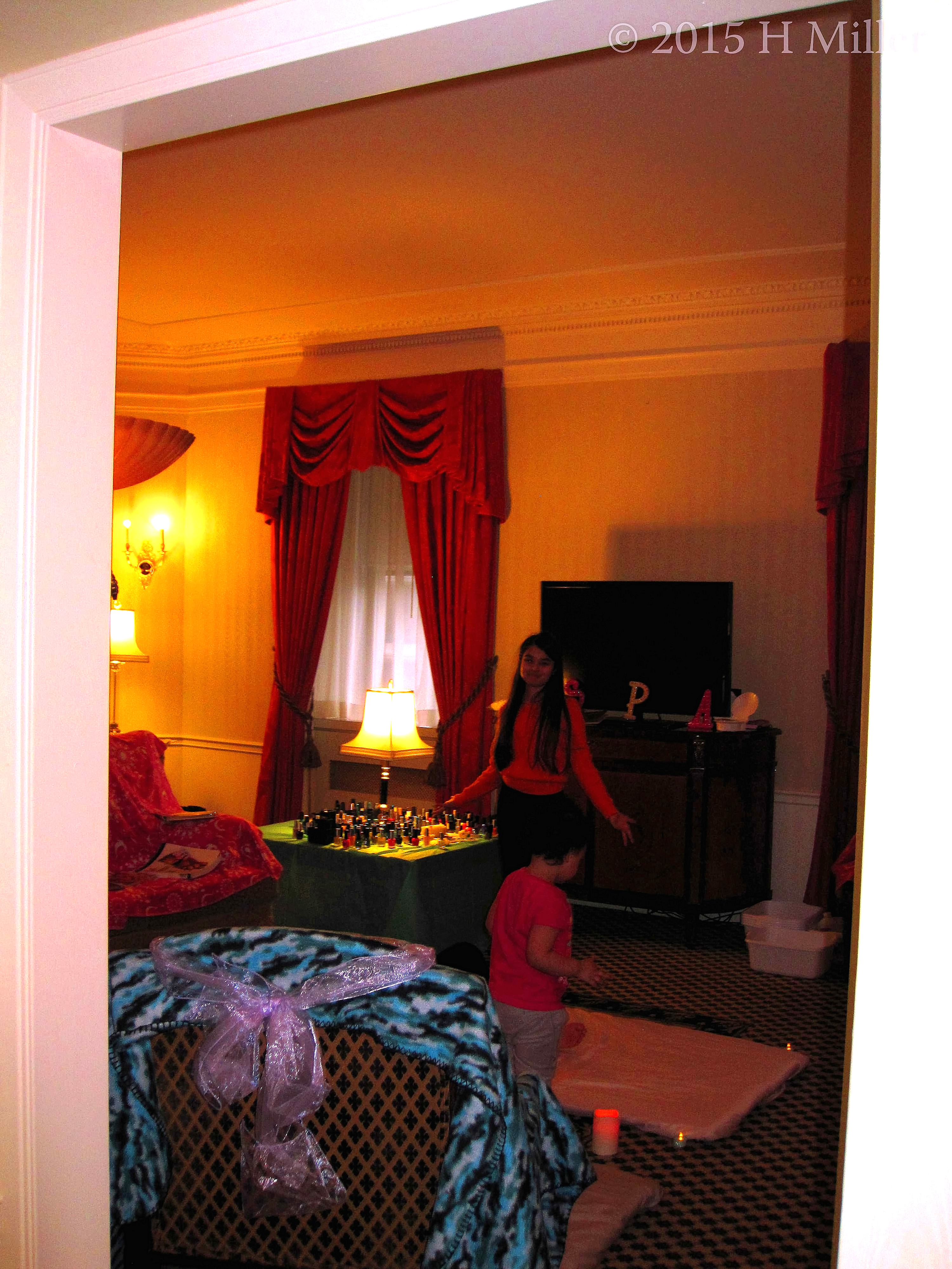 The Girls Checking Out The Setup. The Girls Checking Out The Setup.