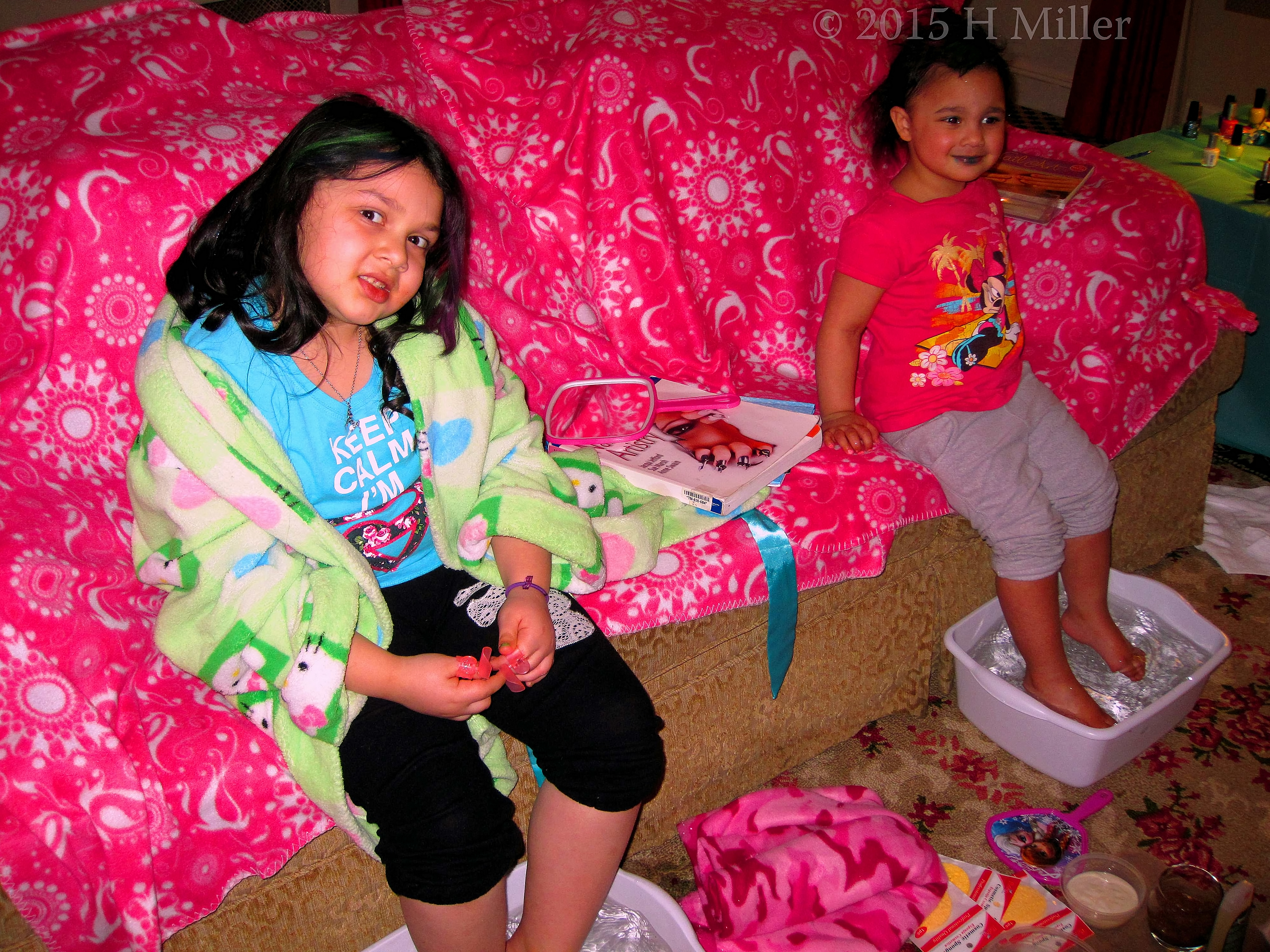 Enjoying Her Spa Party. Enjoying Her Spa Party.