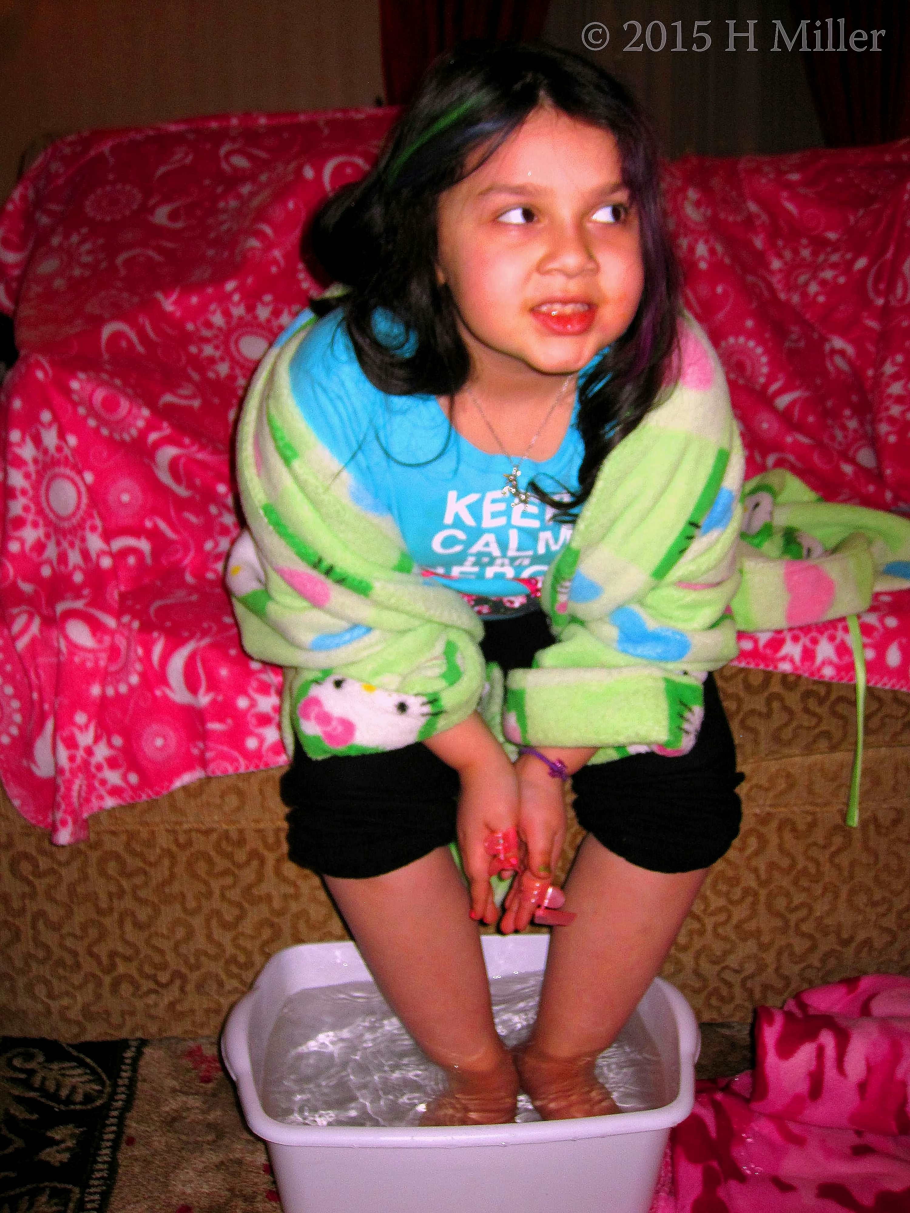 Enjoying The Warmth Of The Herbal Scented Water On A Cold Day! Enjoying The Warmth Of The Herbal Scented Water On A Cold Day!