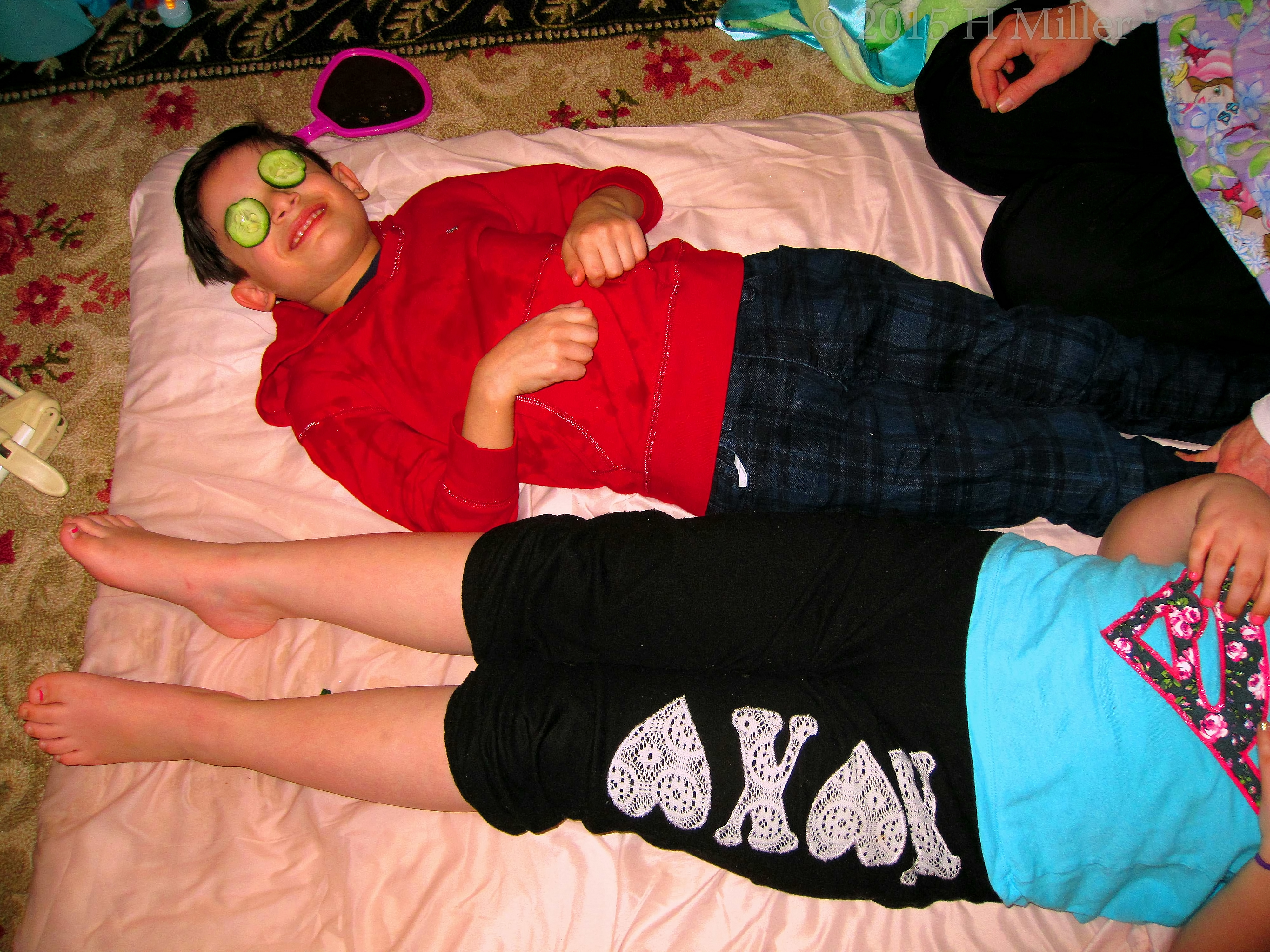 Opting For The Cucumber Slices Only Facial. Opting For The Cucumber Slices Only Facial.