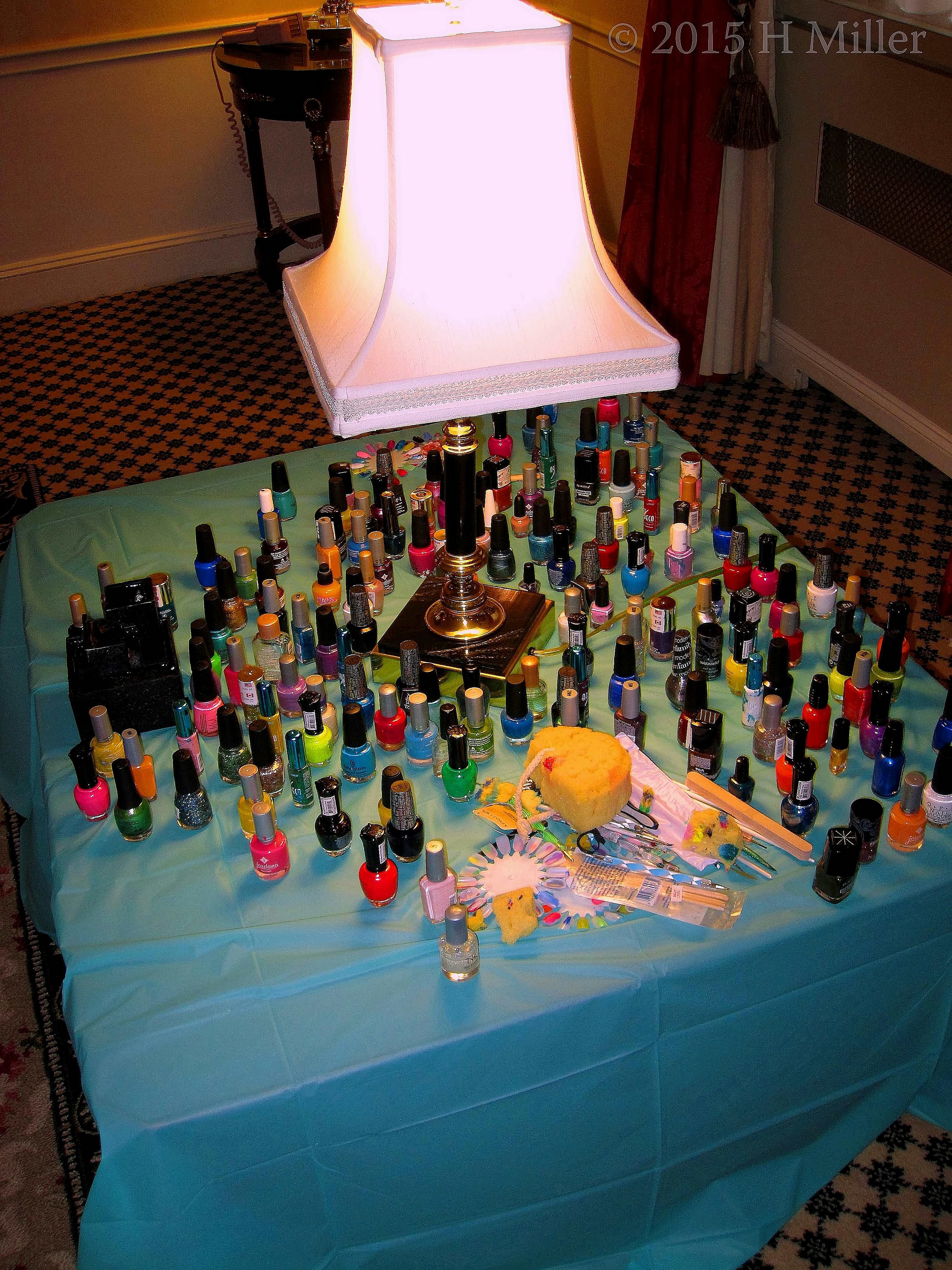 Spa Birthday Party Kids Nail Art Area. Spa Birthday Party Kids Nail Art Area.