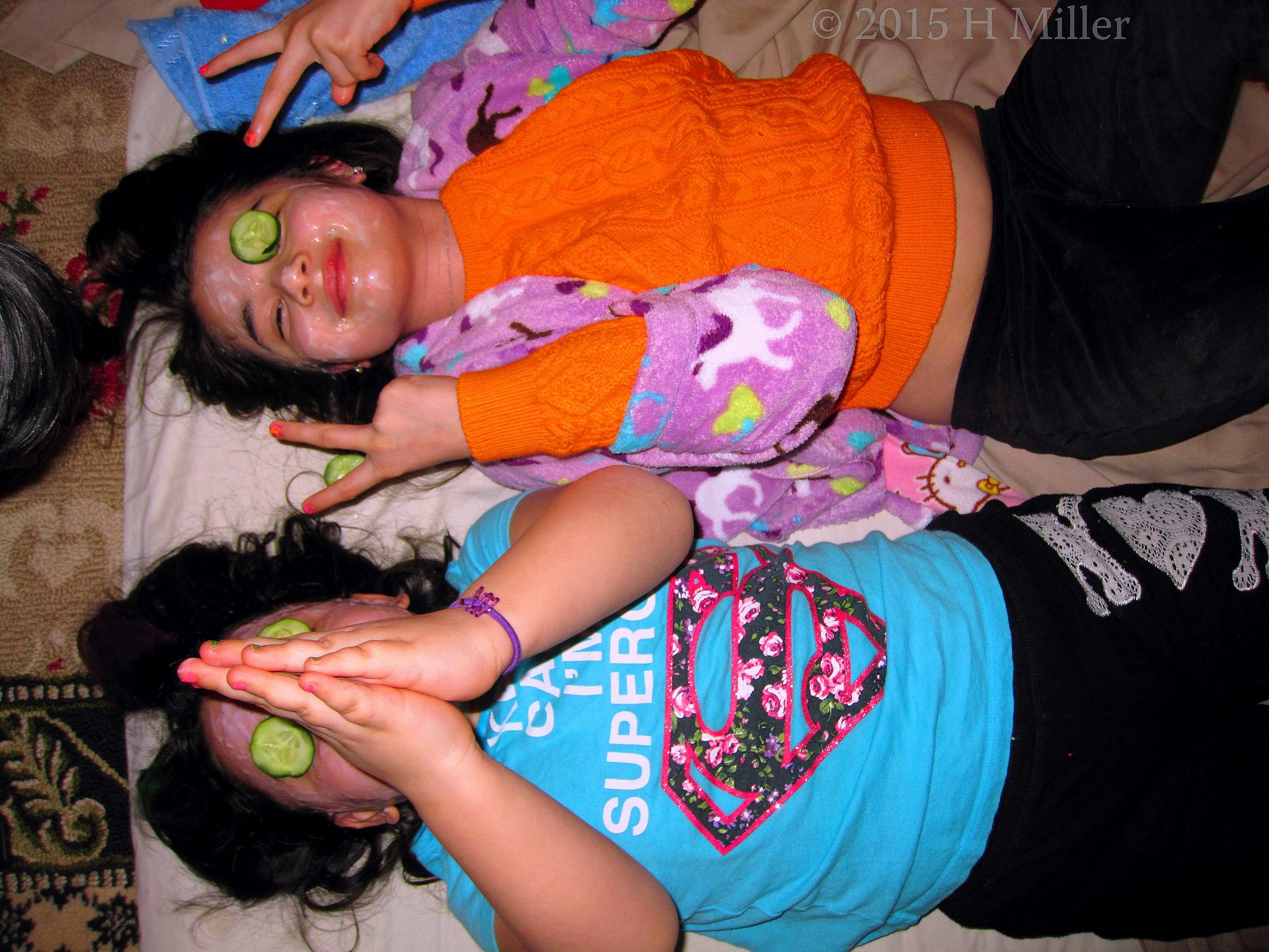 The Girls Decide To Pose While The Pictures Were being Taken During The Kids Facial Activity. The Girls Decide To Pose While The Pictures Were being Taken During The Kids Facial Activity.