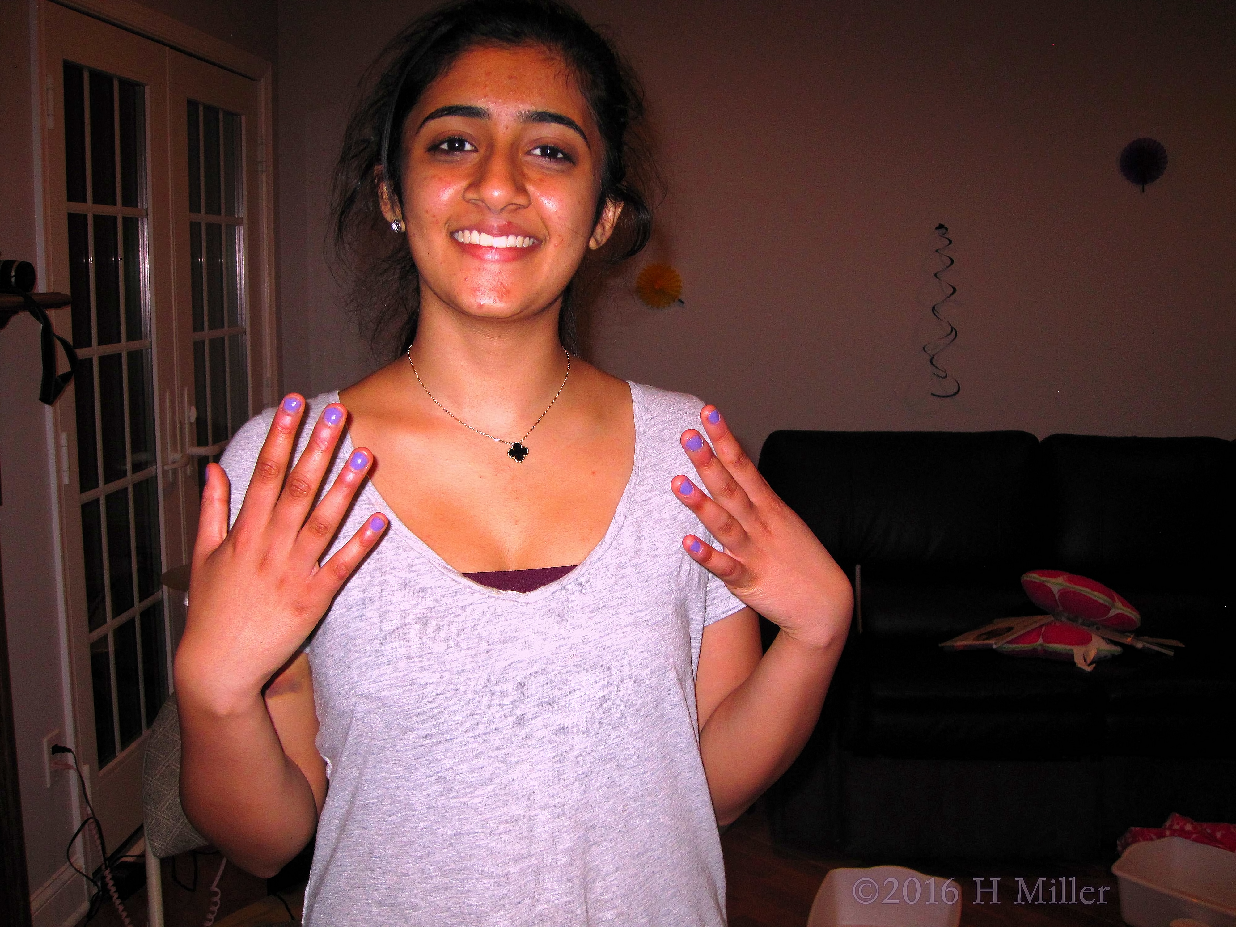 She Loves Her Pretty Purple Mini Mani! She Loves Her Pretty Purple Mini Mani!