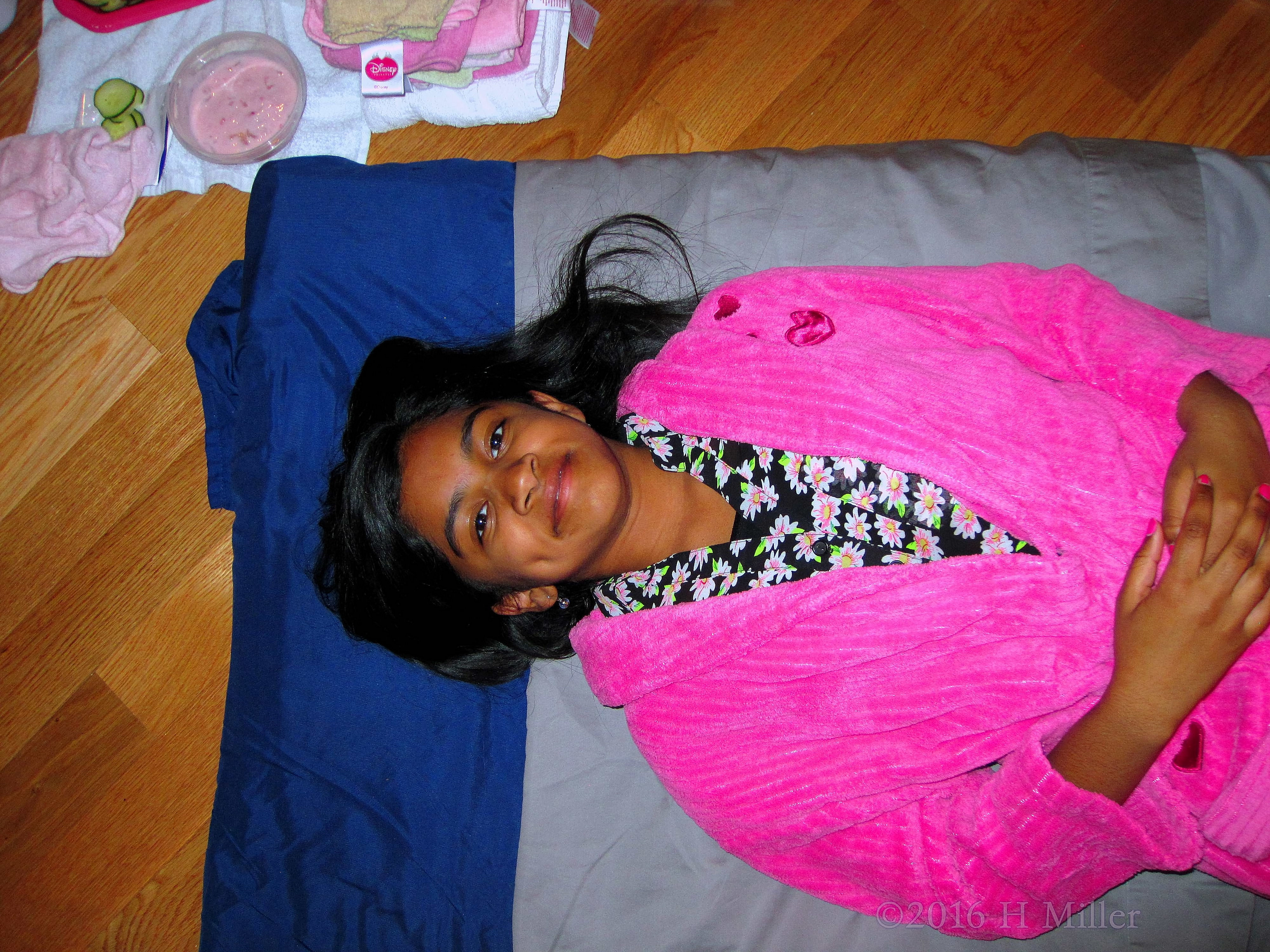 Smiling Before Her Facial And Massage Smiling Before Her Facial And Massage