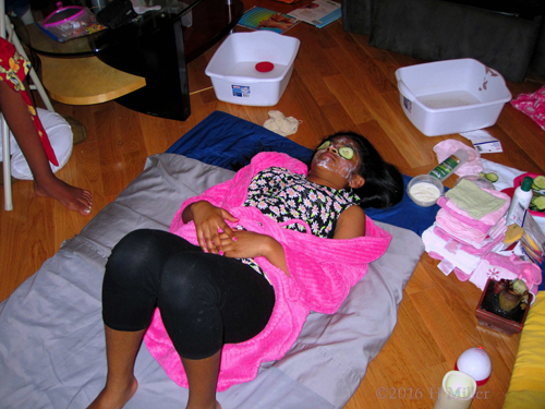 Relaxed In The Comfy Facial And Massage Area