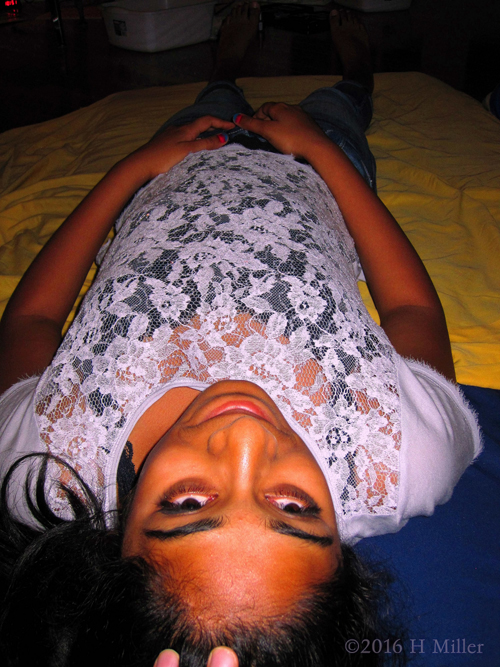 She's Serene During Her Massage And Facial! She's Serene During Her Massage And Facial!