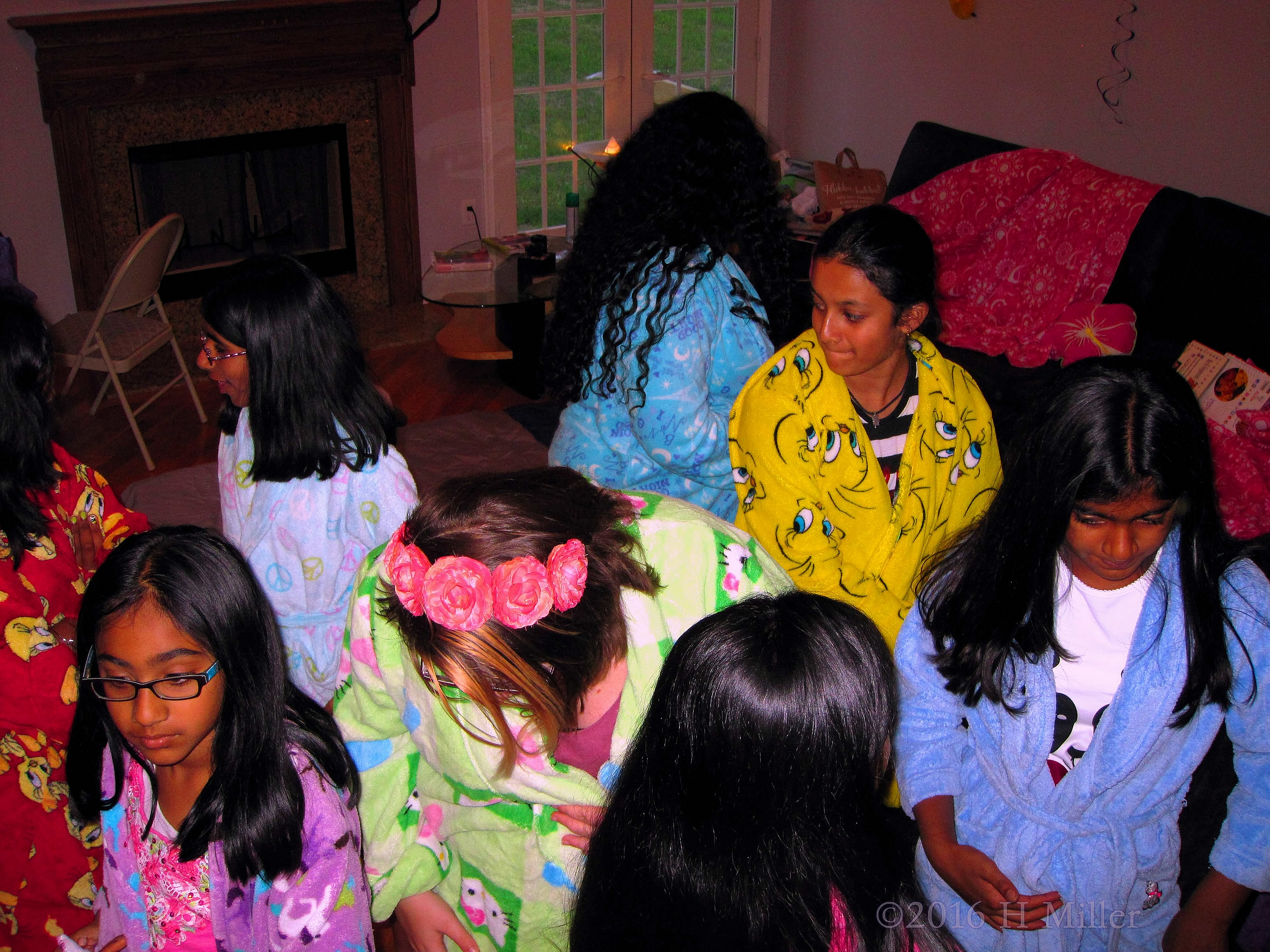 The Girls Have Their Spa Robes. The Girls Have Their Spa Robes.