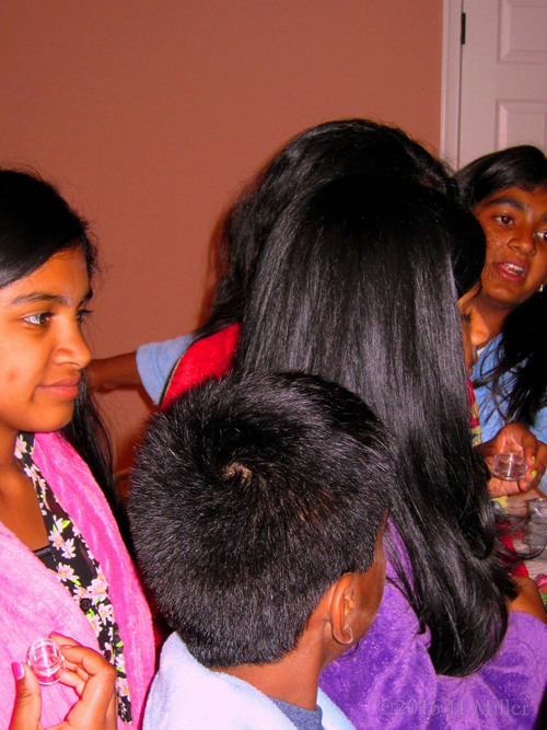 Chilling During The Spa Party Chilling During The Spa Party