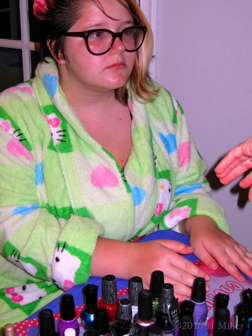 Getting Her Manicure Done Is Super Fun. Getting Her Manicure Done Is Super Fun.