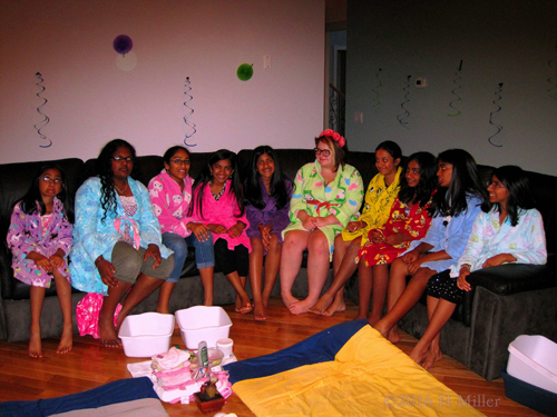 Group Photo In Spa Robes Group Photo In Spa Robes