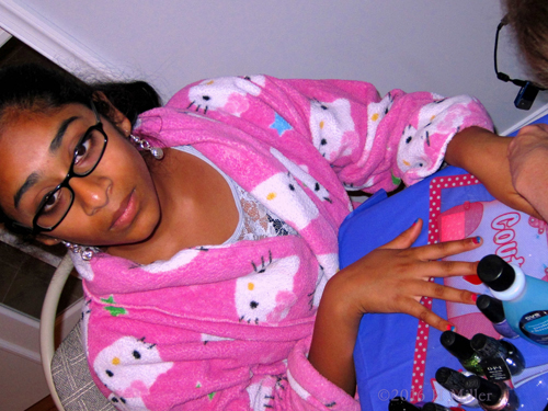 She's Excited For Her Mini Mani She's Excited For Her Mini Mani