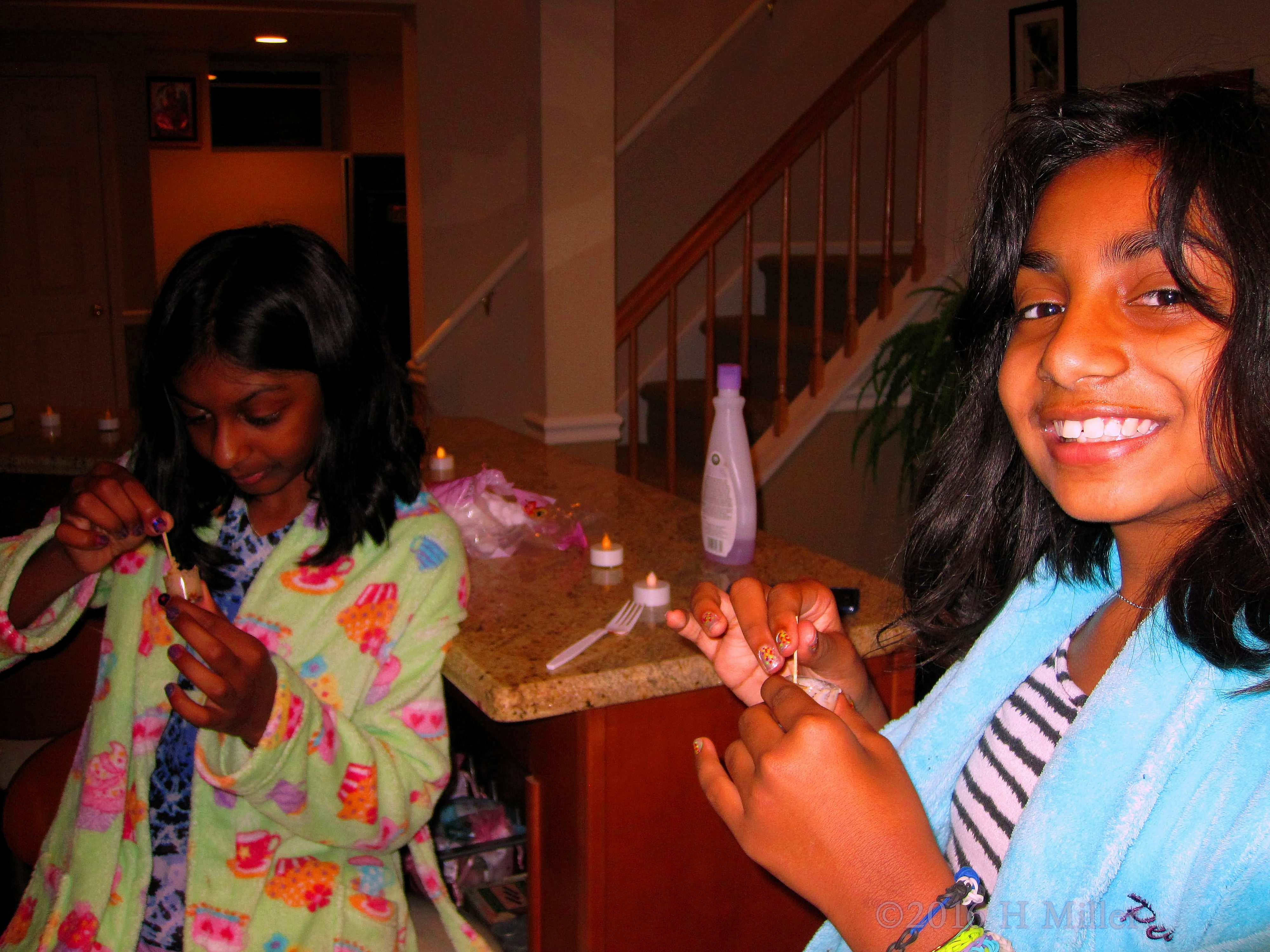 Having Fun At The Home Kids Spa Party! Having Fun At The Home Kids Spa Party!