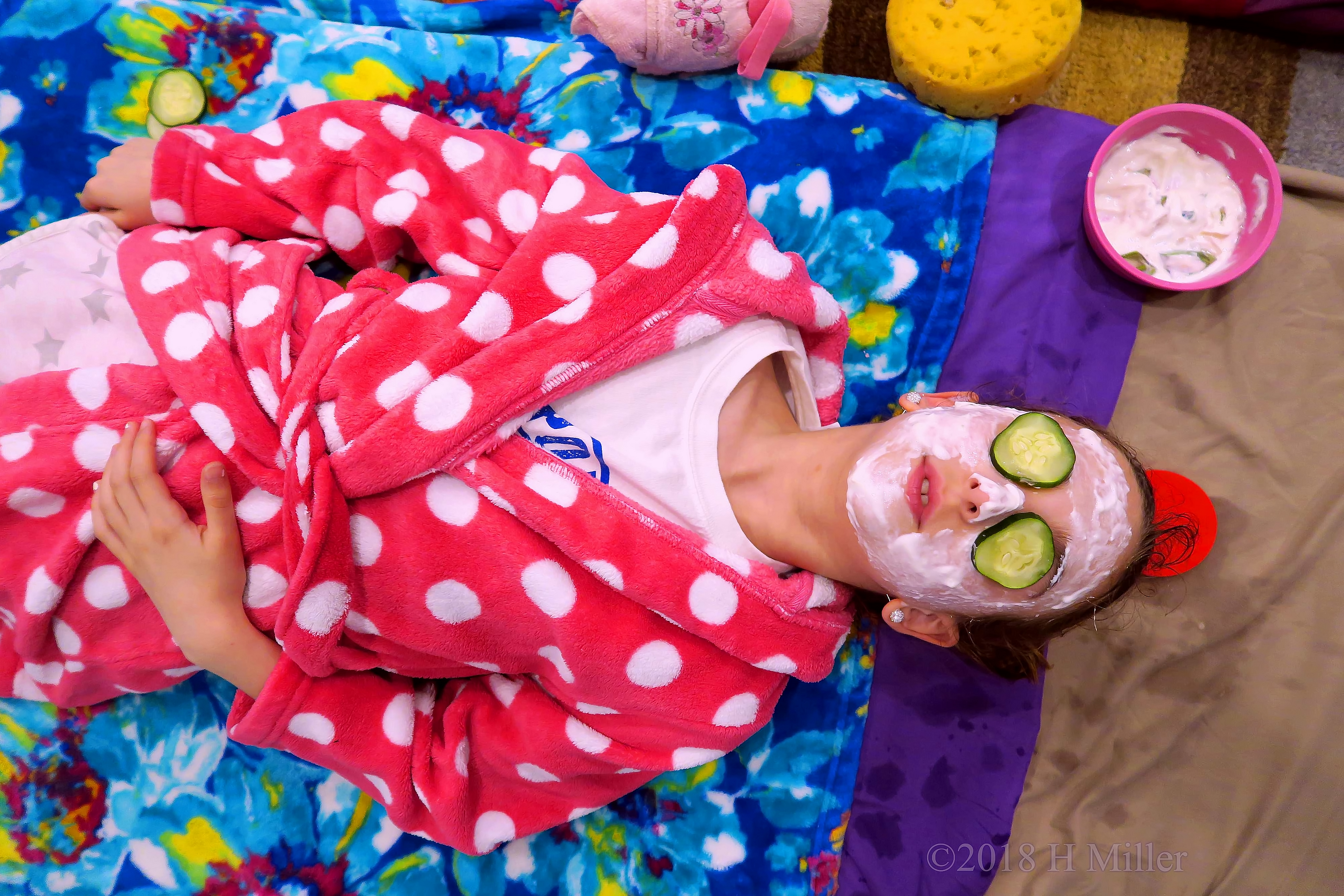Enjoying Her Spa Facial For Kids! Enjoying Her Spa Facial For Kids!
