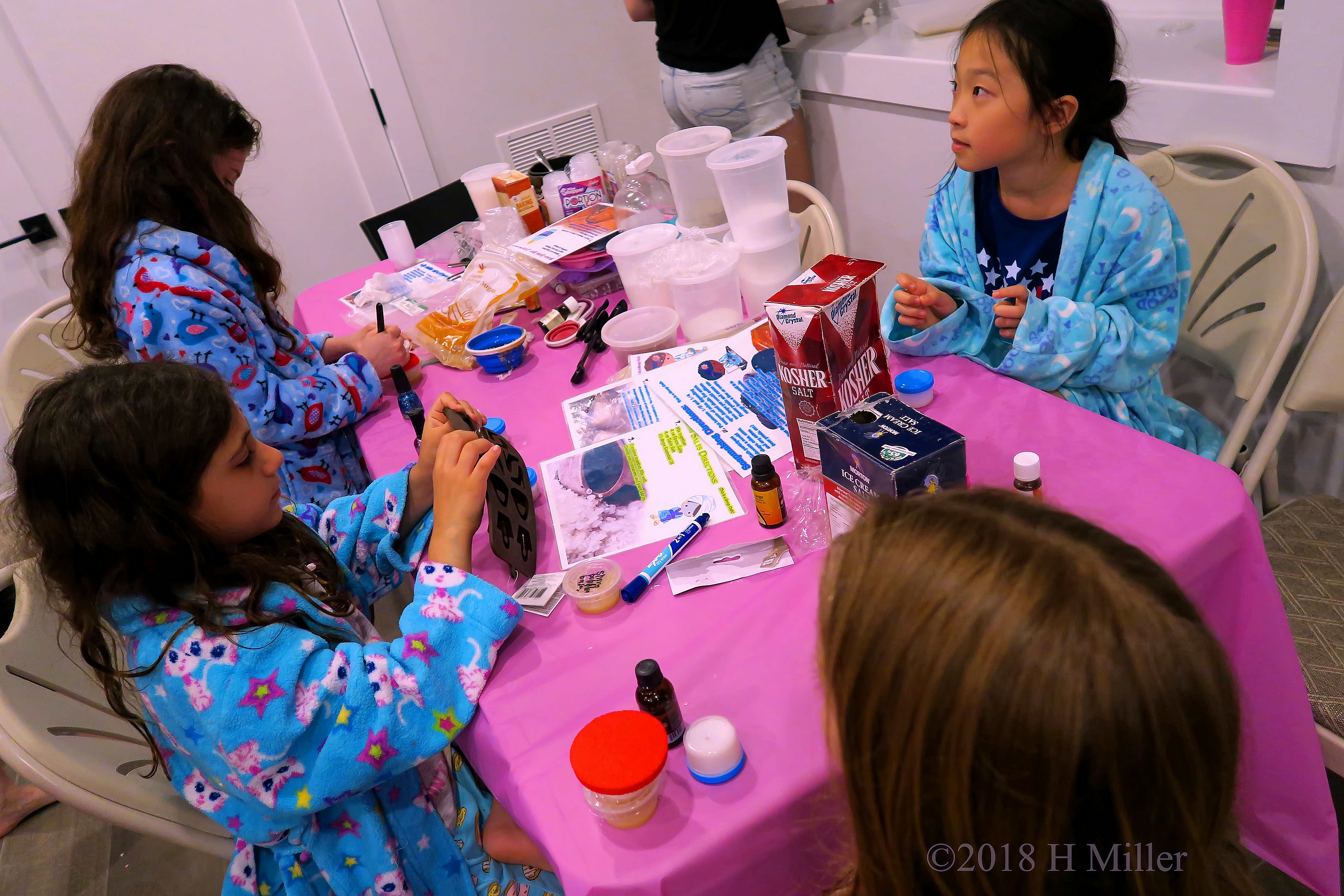 Having A Fun Time Making Craft Items At The Kids Craft Station Having A Fun Time Making Craft Items At The Kids Craft Station