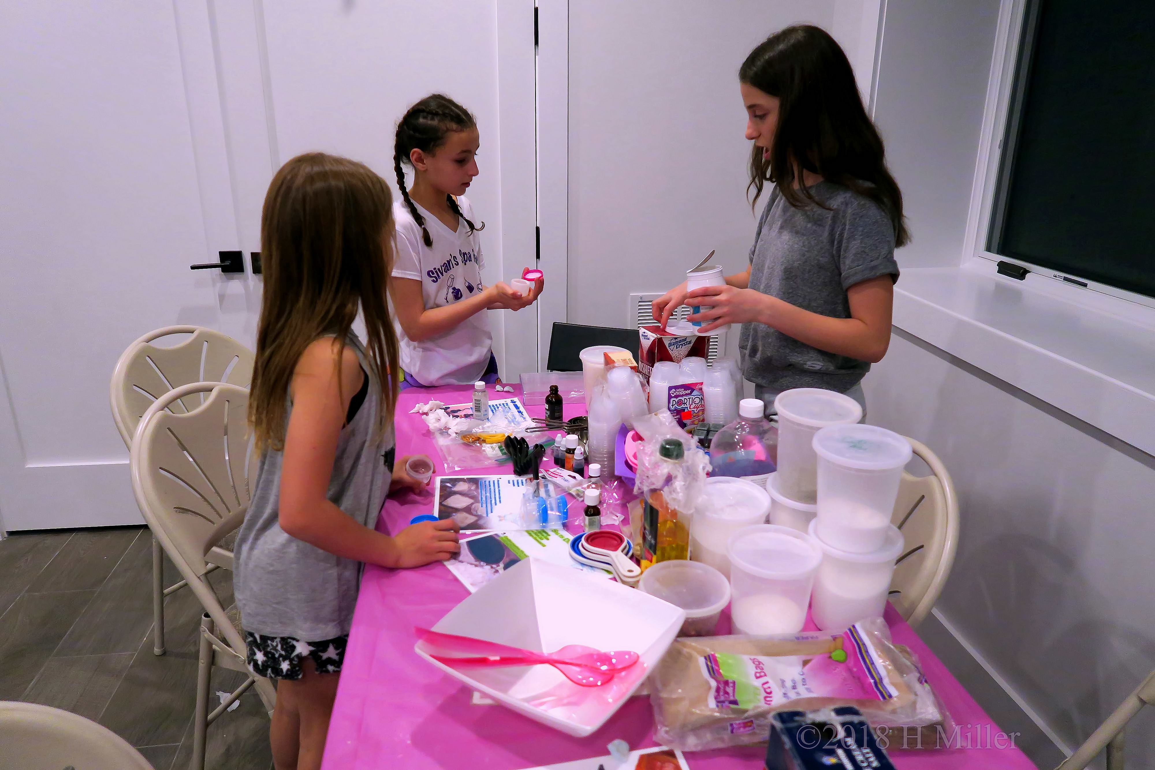 Making Craft Items At The Crafts For Kids Station 