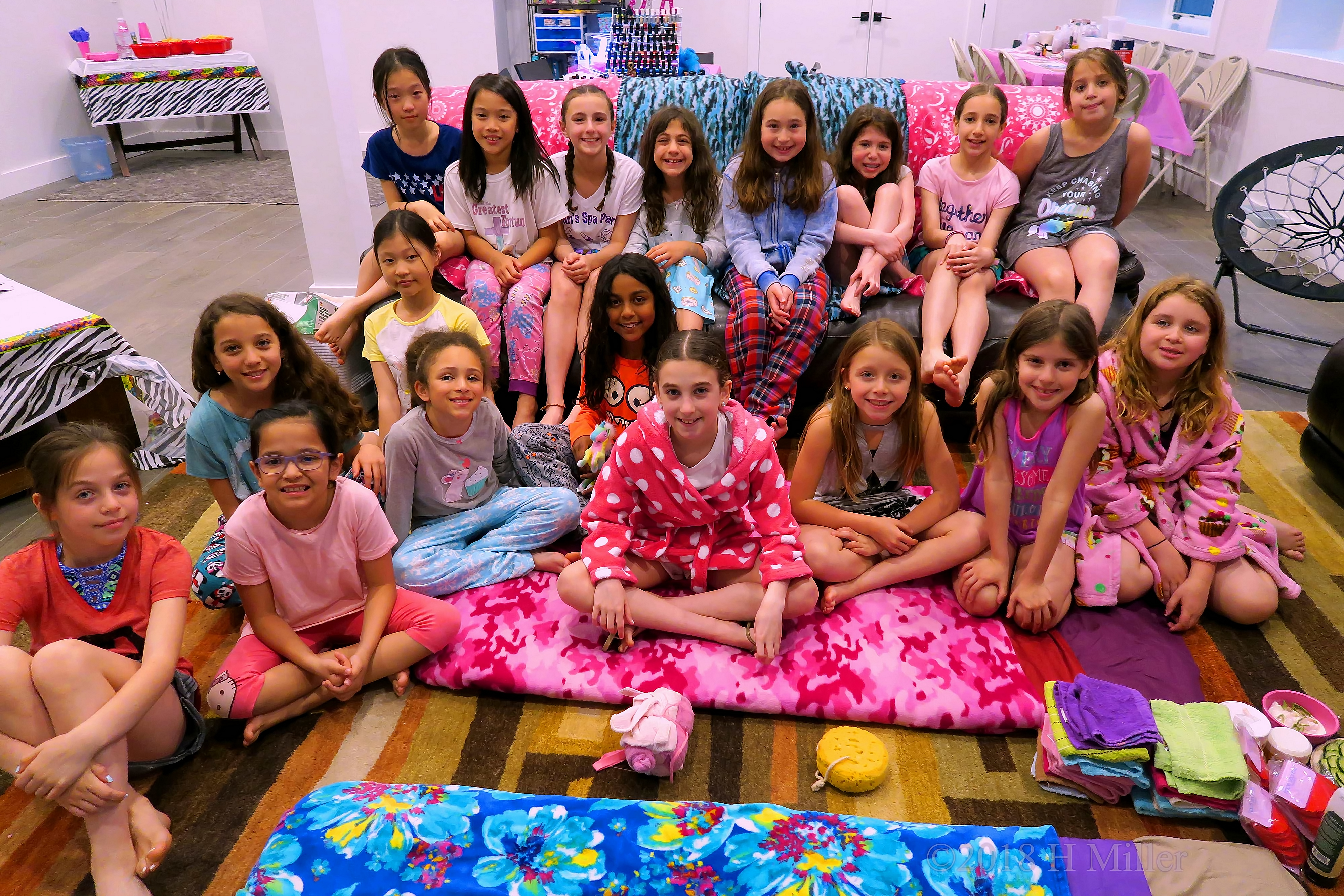 Posing for The Camera At The Kids Facial Station Posing for The Camera At The Kids Facial Station