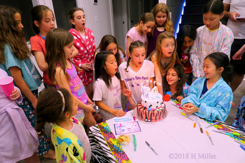 Party Guests Helping Out To Blow Out The Candles Party Guests Helping Out To Blow Out The Candles