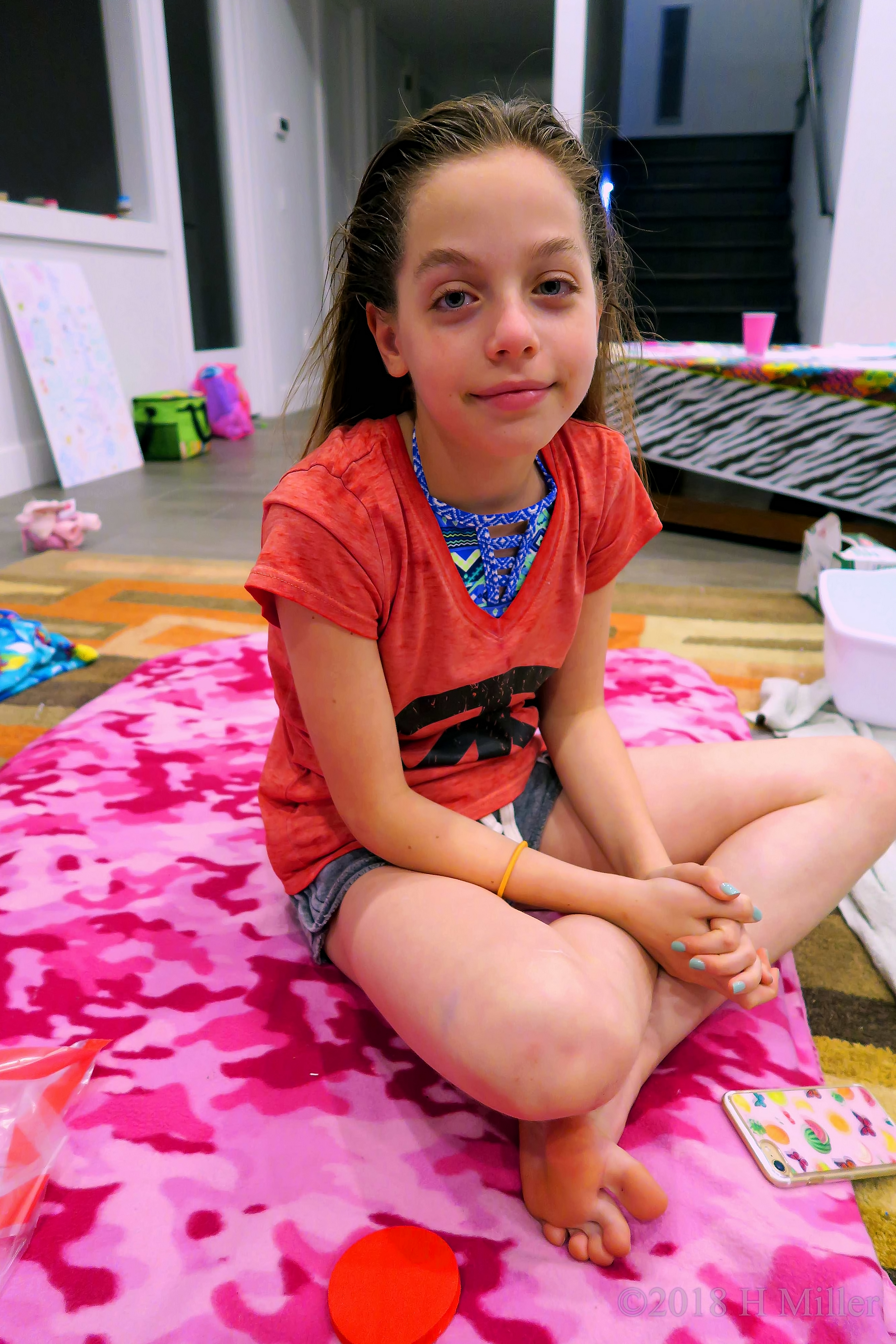 All Relaxed And Pampered After Her Spa Facial And Mini Mani Pedi All Relaxed And Pampered After Her Spa Facial And Mini Mani Pedi