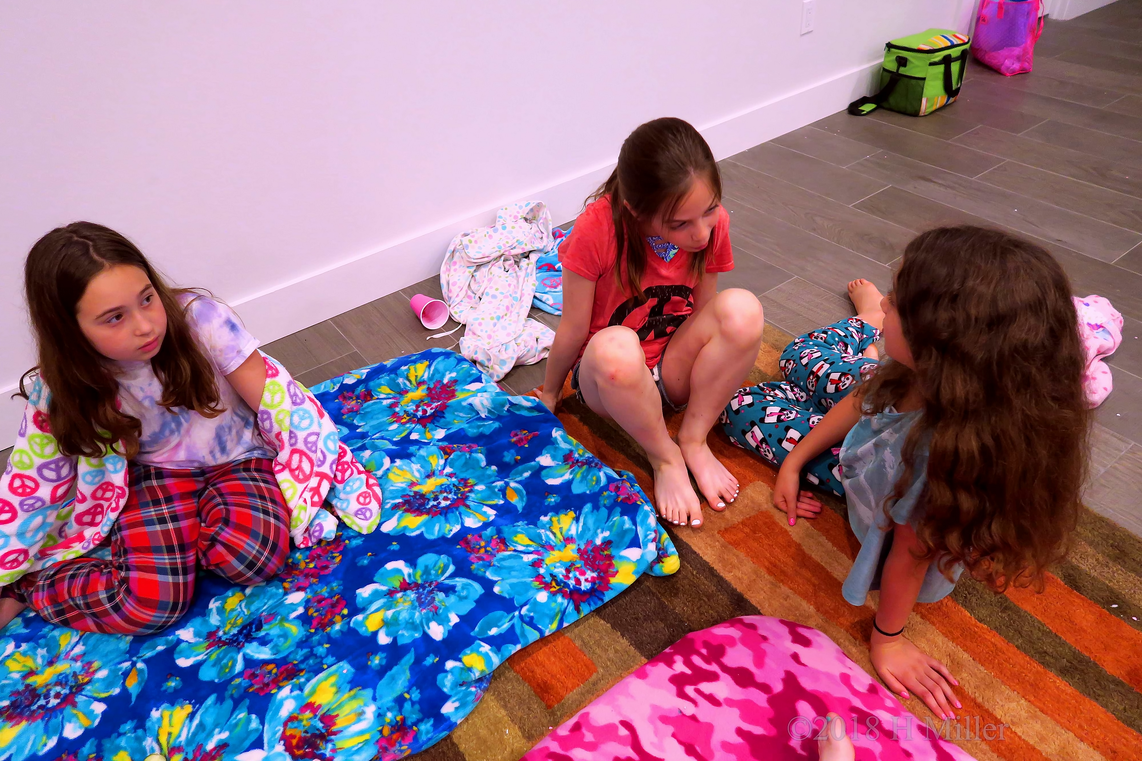 Comfy Spa Robes And Plush Spa Throws At The Girls Facial Station Comfy Spa Robes And Plush Spa Throws At The Girls Facial Station