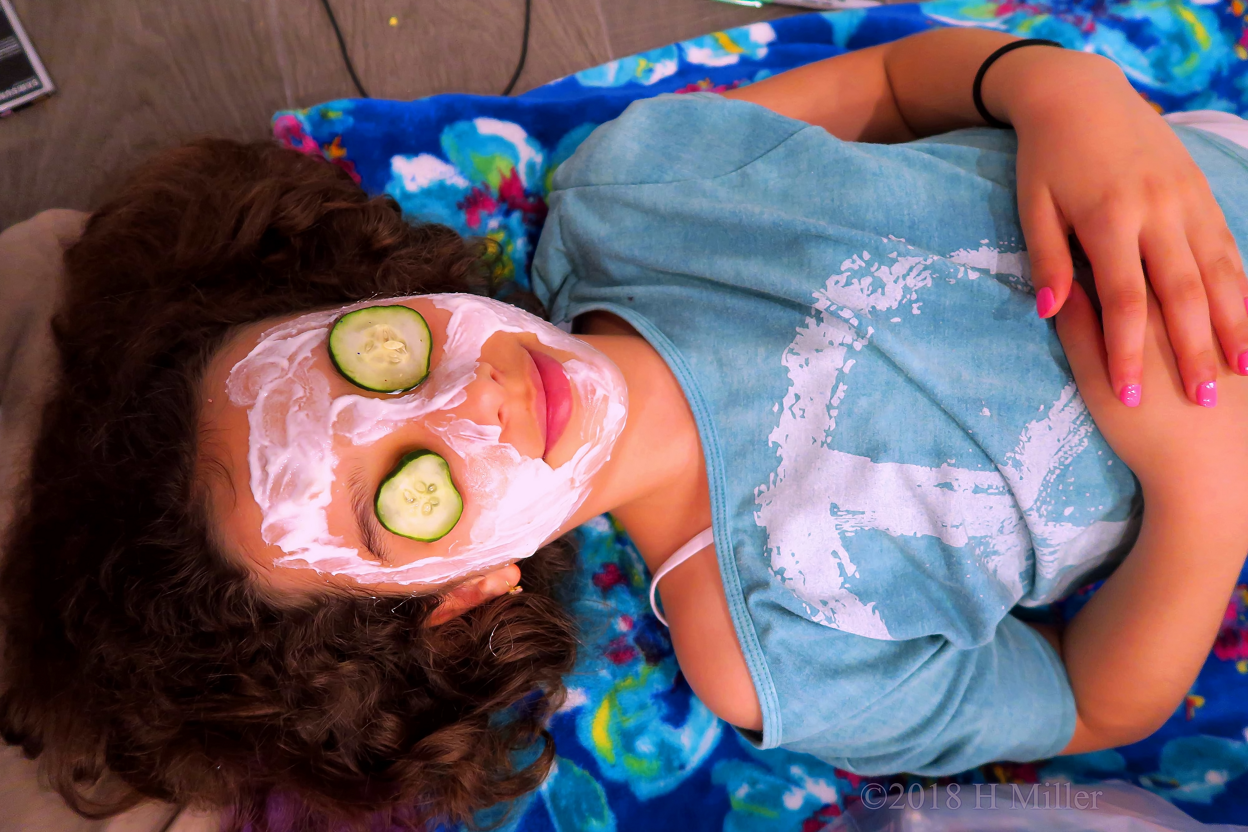 Cucumber Kids Facial For Spa Party Fun Cucumber Kids Facial For Spa Party Fun