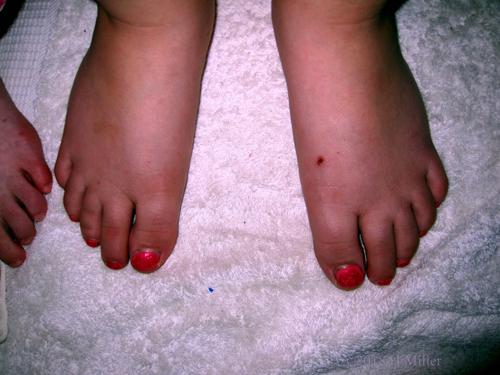 Can Never Go Wrong With A Good Red Polish For Kids Pedis! Can Never Go Wrong With A Good Red Polish For Kids Pedis!