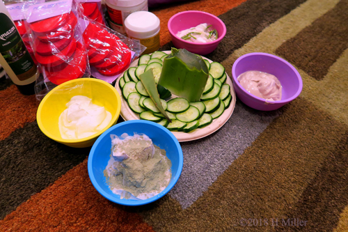 Close Shot Of Spa Facial Items Close Shot Of Spa Facial Items