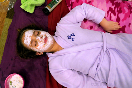 Cool As A Cucumber! Enjoying Her Kids Facial Cool As A Cucumber! Enjoying Her Kids Facial