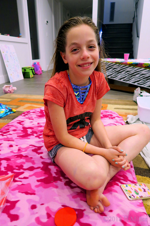 Party Guest All Smiles After A Day Of Pampering Party Guest All Smiles After A Day Of Pampering