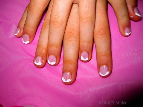 Pink Base French Manicure Nail Art Design Pink Base French Manicure Nail Art Design
