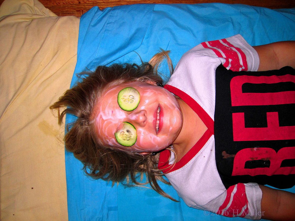 Chilling Out In A Homemade Kids Facial 